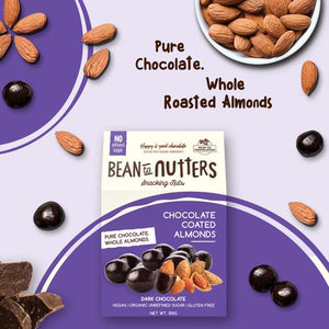 Bean To Nutters - Dark Chocolate Coated Almonds