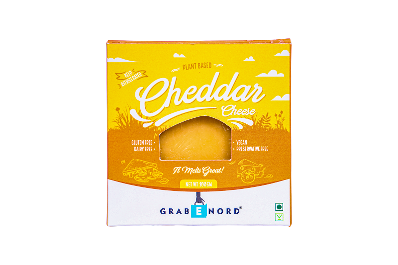 CHEDDAR CHEESE PLANT BASED, PRESERVATIVE FREE, VEGAN, GLUTEN FREE – 200G | MADE WITH PREMIUM CASHEWS | IT MELTS & SHREDS JUST LIKE CHEESE!