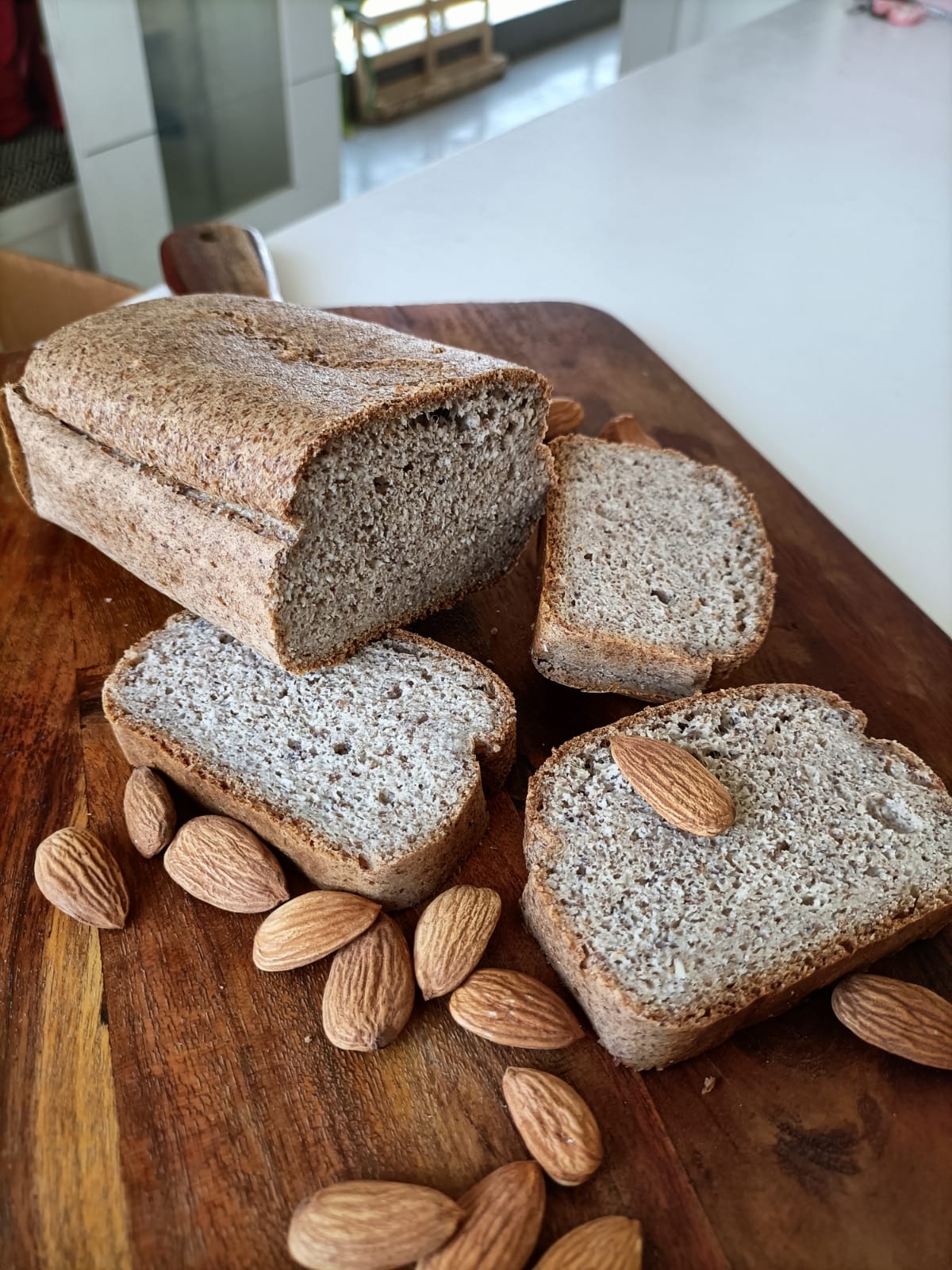 Keto Almond Bread (With eggs, Unsliced)