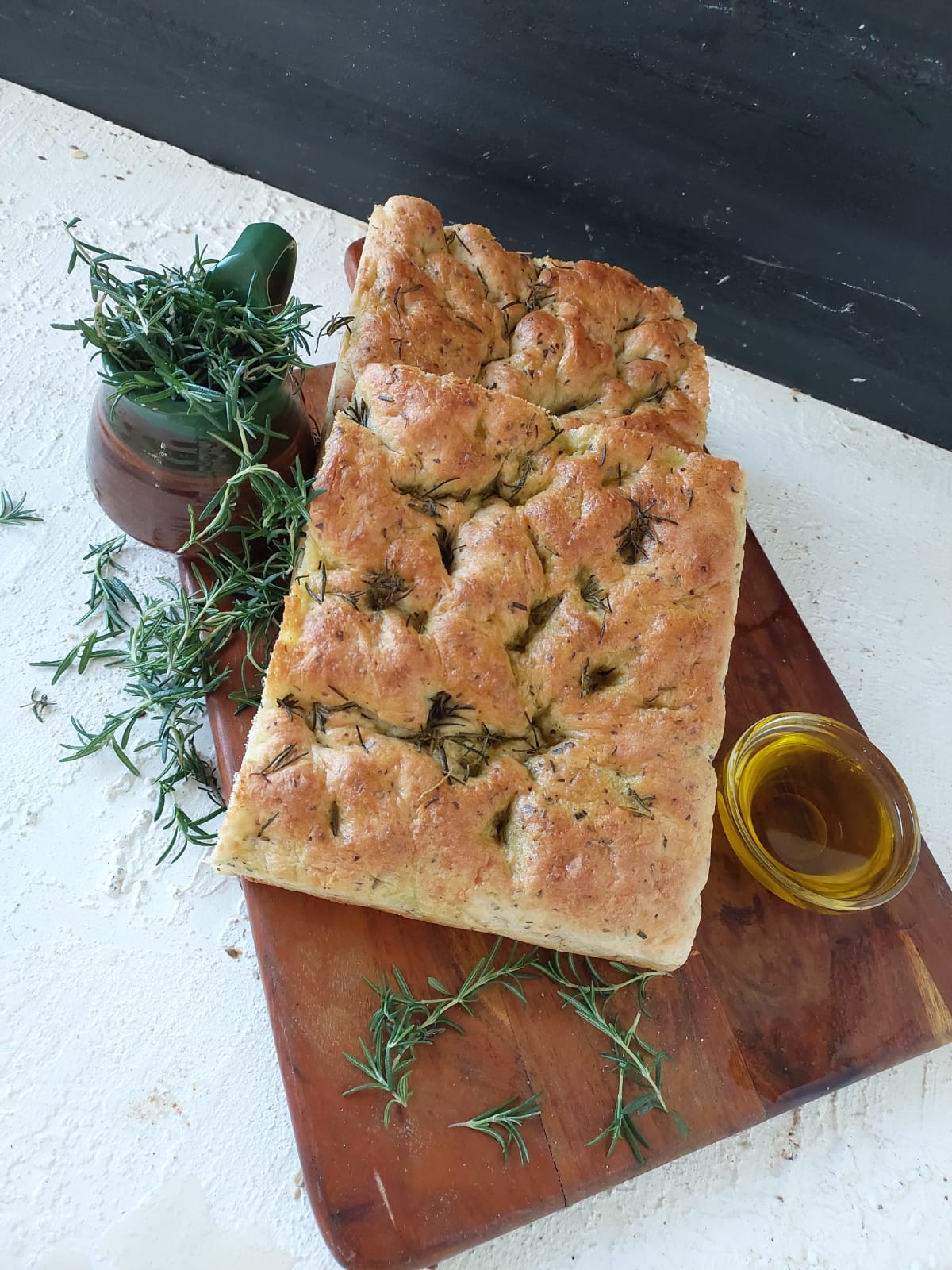 Rosemary Sea Salt Focaccia (vegan)
