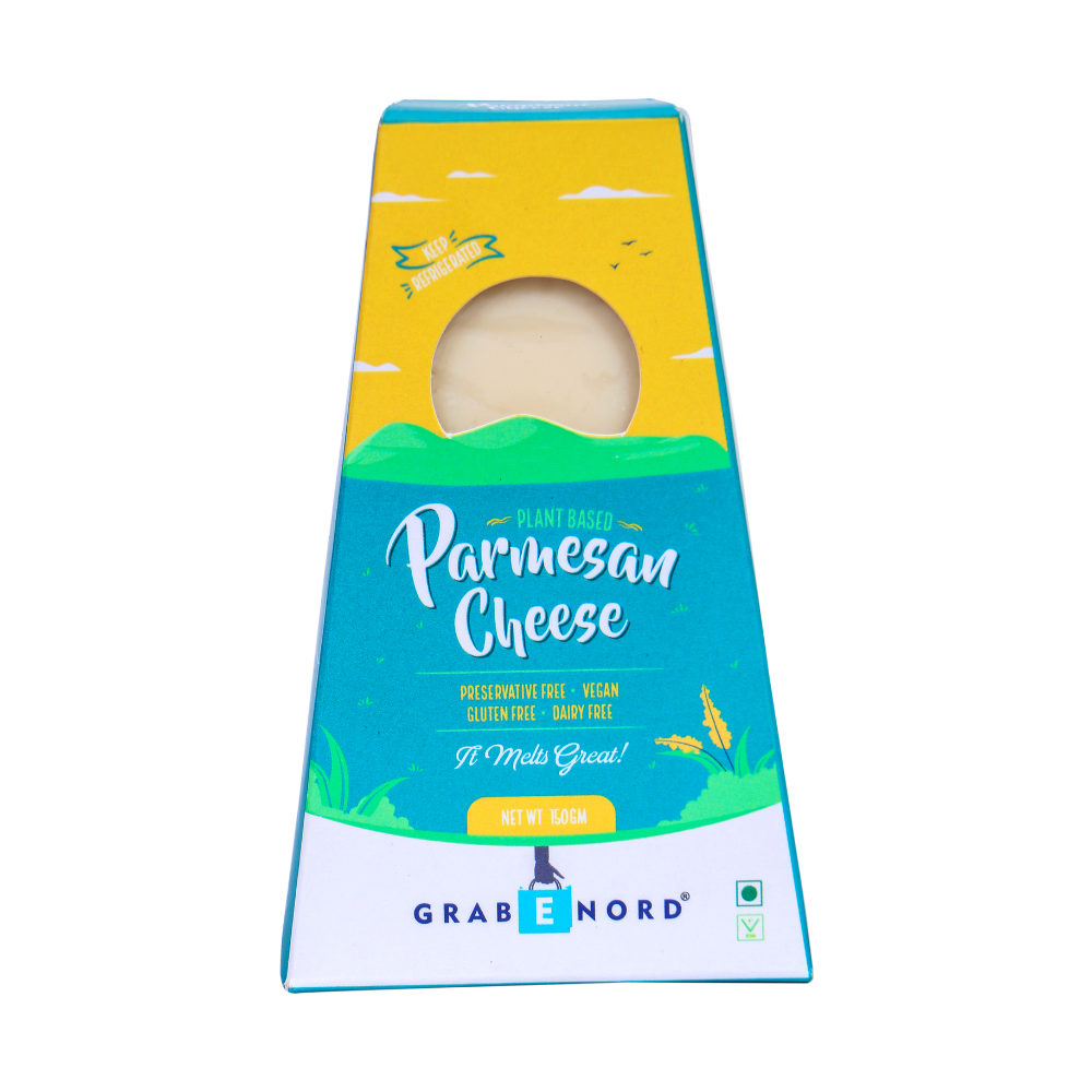 PARMESAN CHEESE PLANT BASED, PRESERVATIVE FREE, VEGAN, GLUTEN FREE – 150G | MADE WITH PREMIUM CASHEWS | IT MELTS & SHREDS JUST LIKE CHEESE!